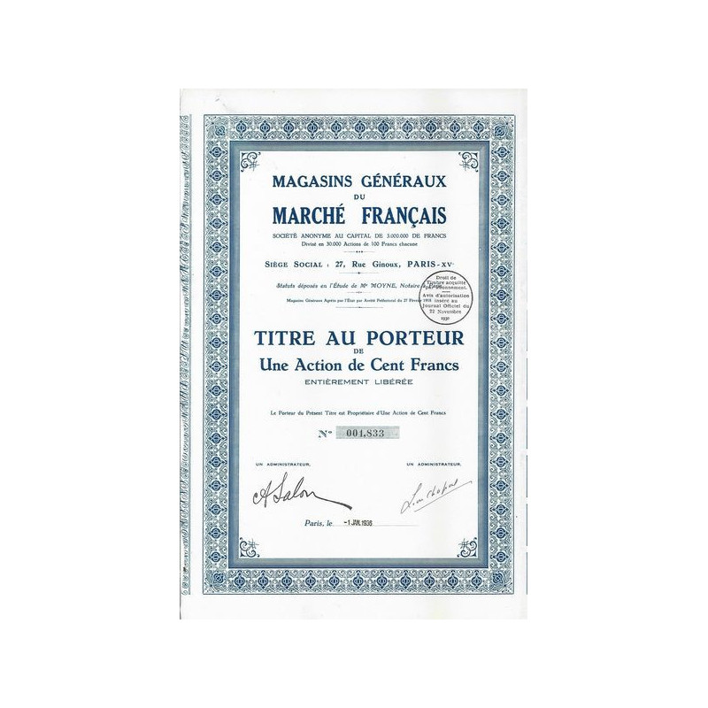 Magasins Généraux du Marché Français