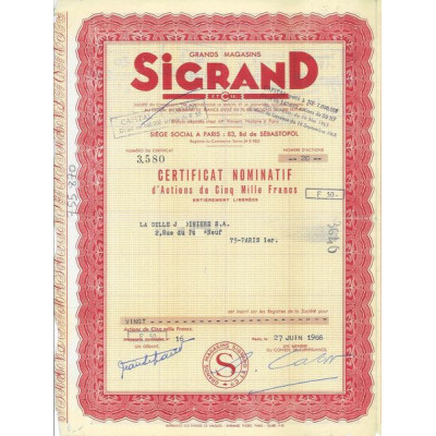 Grands Magasins Sigrand