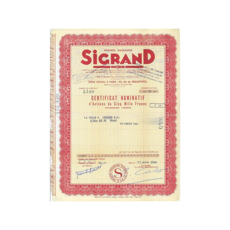 Grands Magasins Sigrand