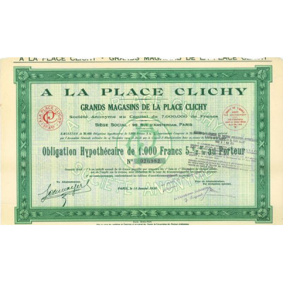 Grands Magasins de la Place Clichy - A la Place Clichy (Obl)