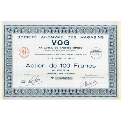 S.A. des Magasins VOG