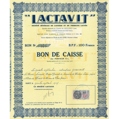 "Lactavit" Société Générale de Laiterie et de Produits Lactés