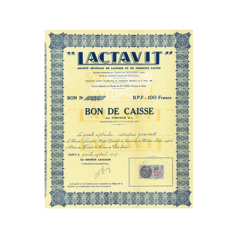 "Lactavit" Société Générale de Laiterie et de Produits Lactés