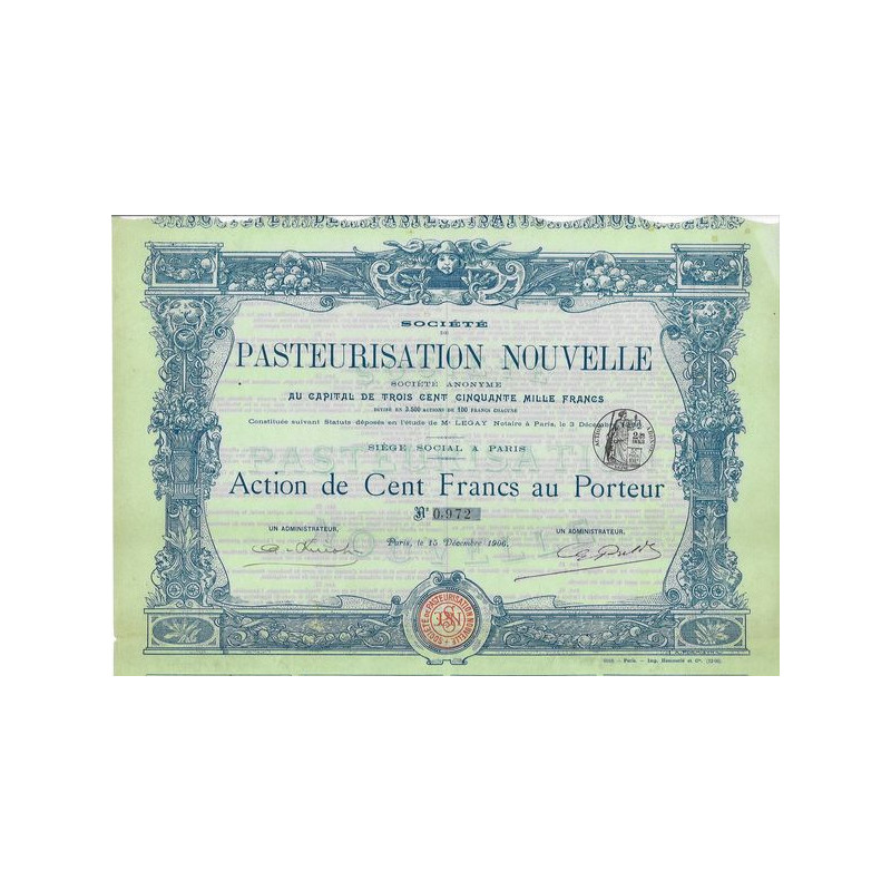 Sté de Pasteurisation Nouvelle