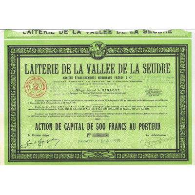 Laiterie de la Vallée de la Seudre - Anc Ets Morineaud Frères & Cie (capital 1220000 Frs)