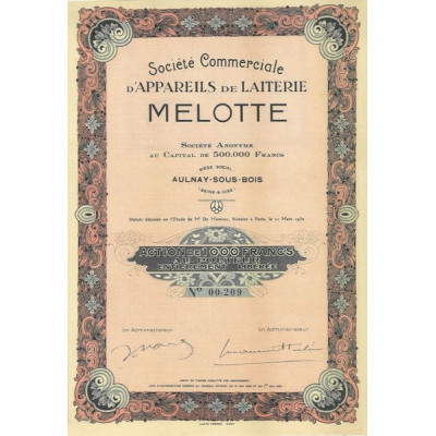 Sté Commerciale d'Appareils de Laiterie Melotte
