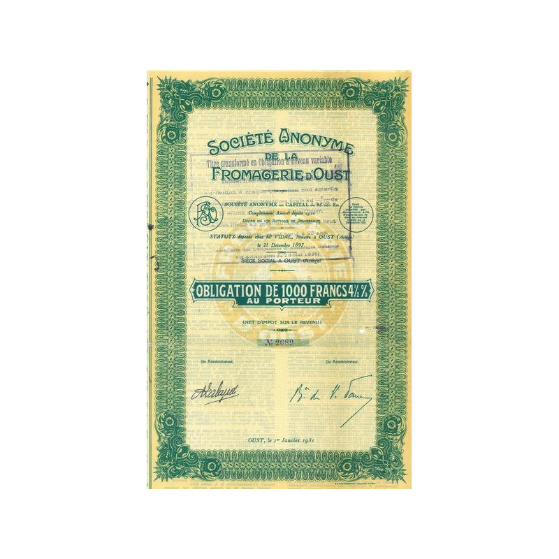 S.A. de la Fromagerie d'Oust