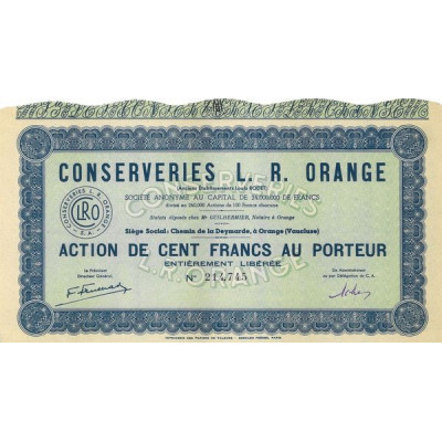 Conserveries L.R. Orange (Act)