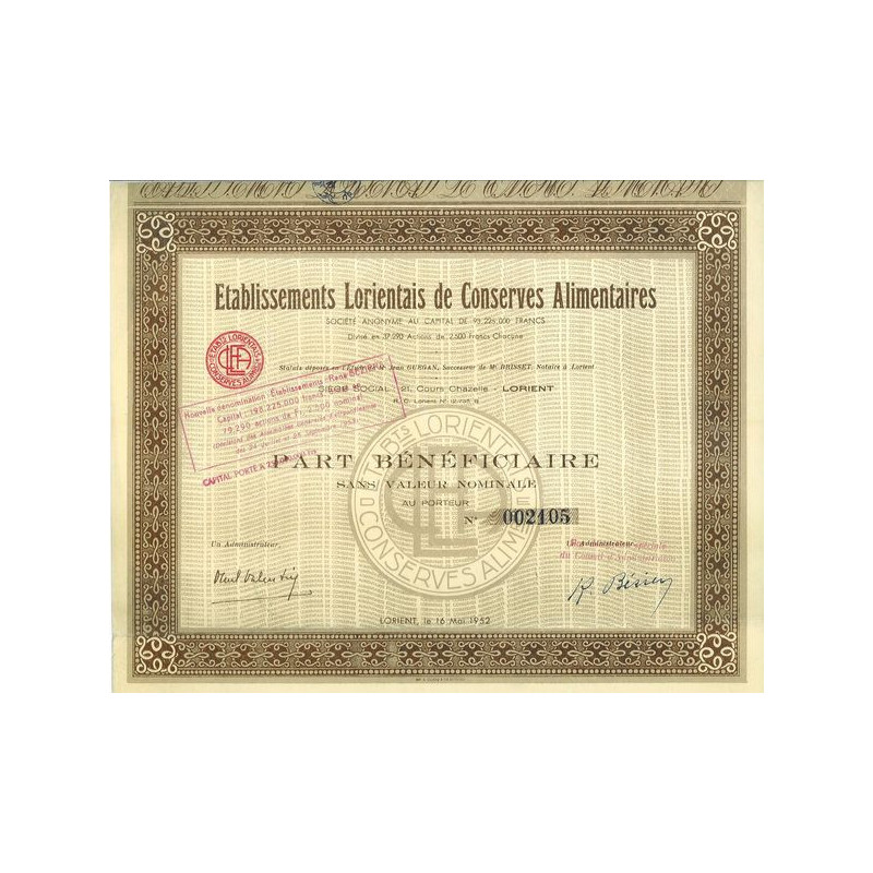 Ets Lorientais de Conserves Alimentaires (PB)