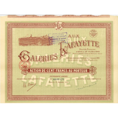 Aux Galeries Lafayette - 1922