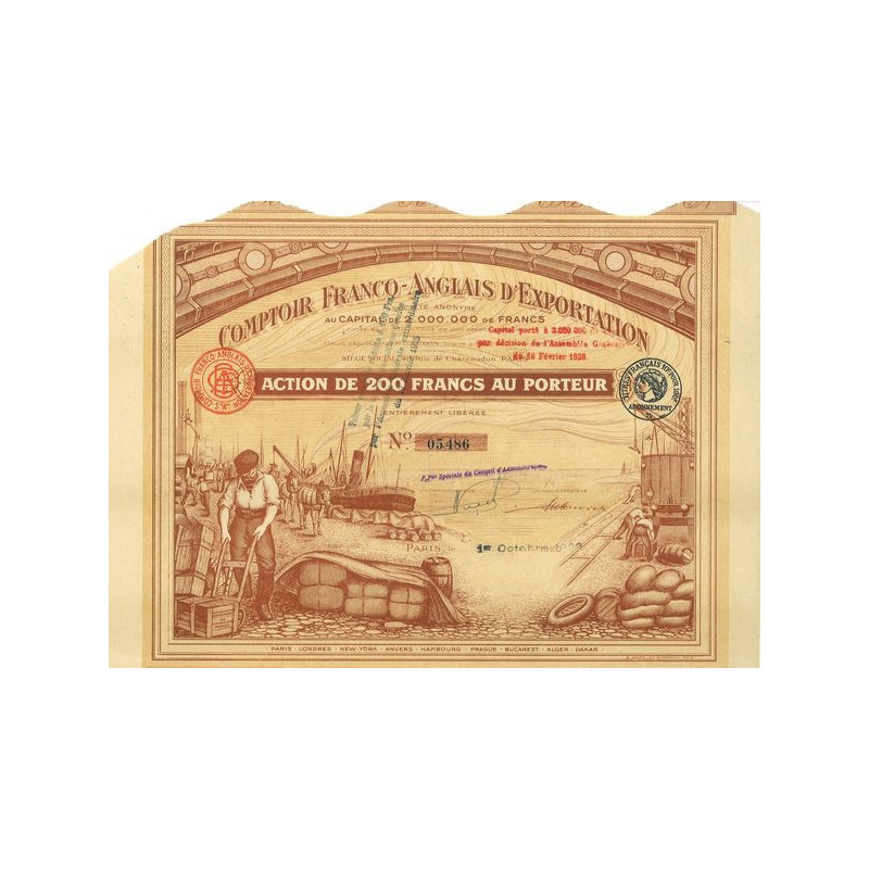 Comptoir Franco-Anglais d'Exportation (Act 200 F)
