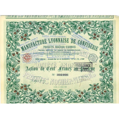 Manufacture Lyonnaise de Confiserie - Produits Noguier-Viennois (Act 100 F)
