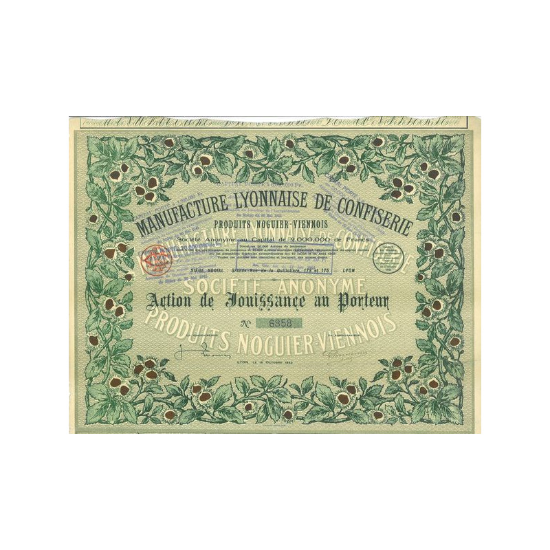 Manufacture Lyonnaise de Confiserie - Produits Noguier-Viennois (Act Jouissance)