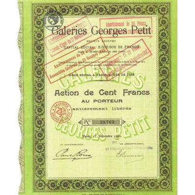 Galeries Georges Petit (Act 100 F)