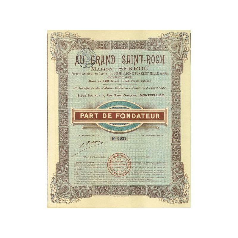 Au Grand Saint-Roch Maison Serrou