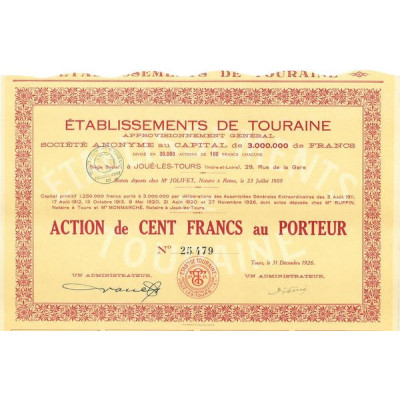 Ets de Touraine Approvisionnement Général