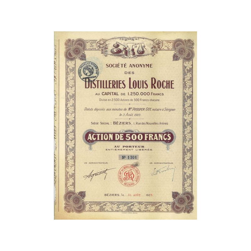 S.A. des Distilleries Louis Roche