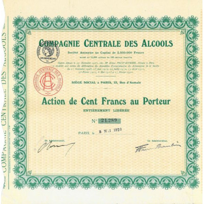 Cie Centrale des Alcools (modele 1)