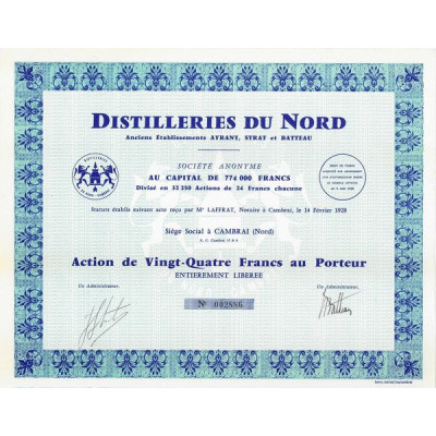 Distilleries du Nord - Anc Ets Ayrant. Strat et Batteau