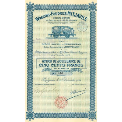 Wagons-Foudres Mitjavile (Act Jouiss 500 F)