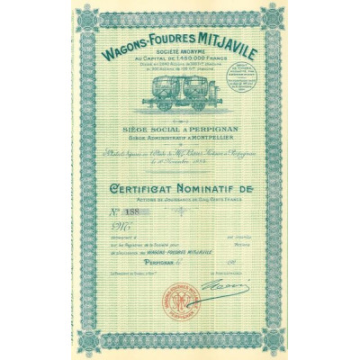 Wagons-Foudres Mitjavile (Certif nomin) (Blanquette)