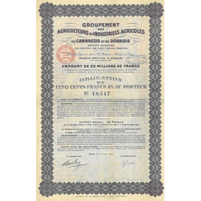 Groupement des Agriculteurs et Industriels Agricoles du Cambrésis et du Douaisis