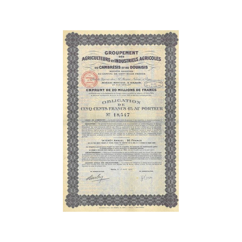 Groupement des Agriculteurs et Industriels Agricoles du Cambrésis et du Douaisis