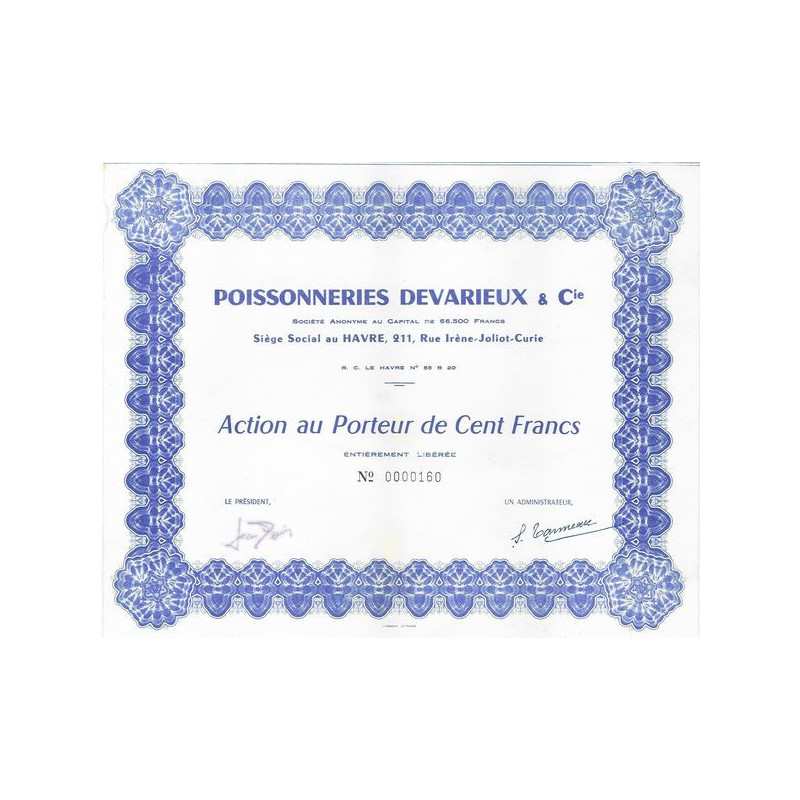 Poissonneries Devarieux & Cie