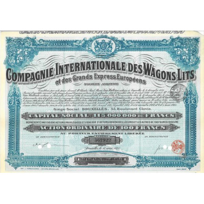 Cie Internationale des Wagons-Lits et des Grands Express Européens (Act O)