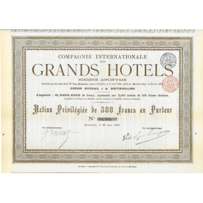 Cie Internationale des Grands Hôtels