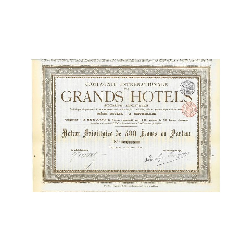 Cie Internationale des Grands Hôtels