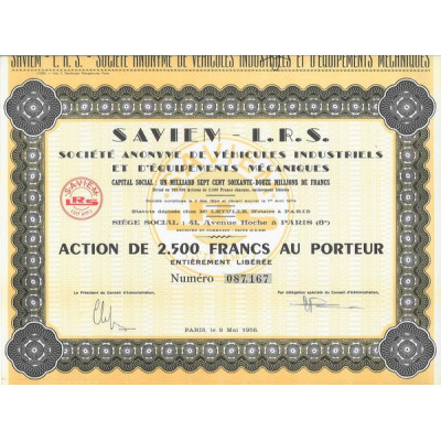 SAVIEM - L.R.S. S.A. de Véhicules Industriels et Equipements Mécaniques