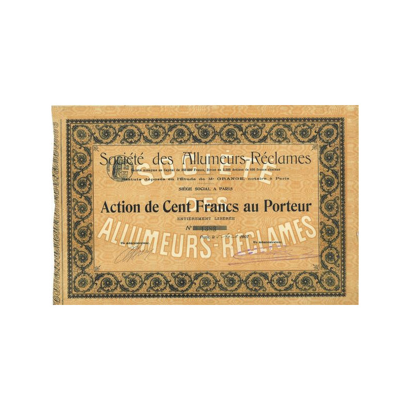 Sté des Allumeurs-Réclames