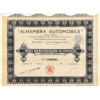 "Alhambra Automobile"
