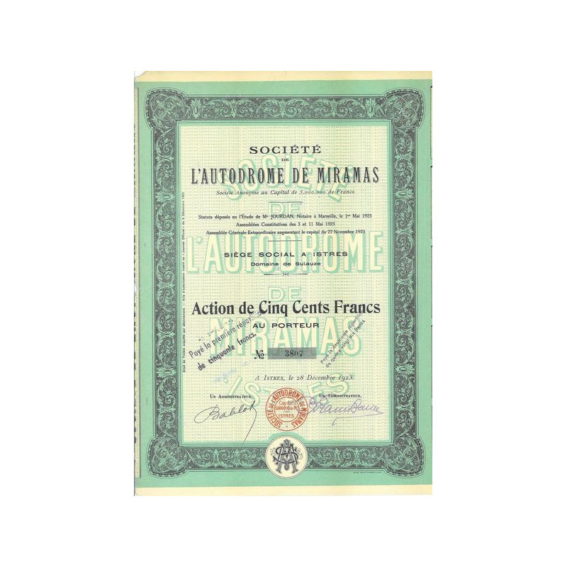 Sté de L'Autodrome de Miramas