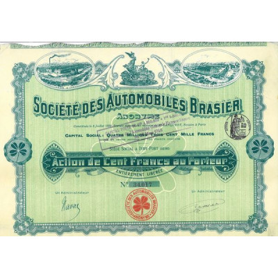 Sté des Automobiles Brasier (Act 1918)