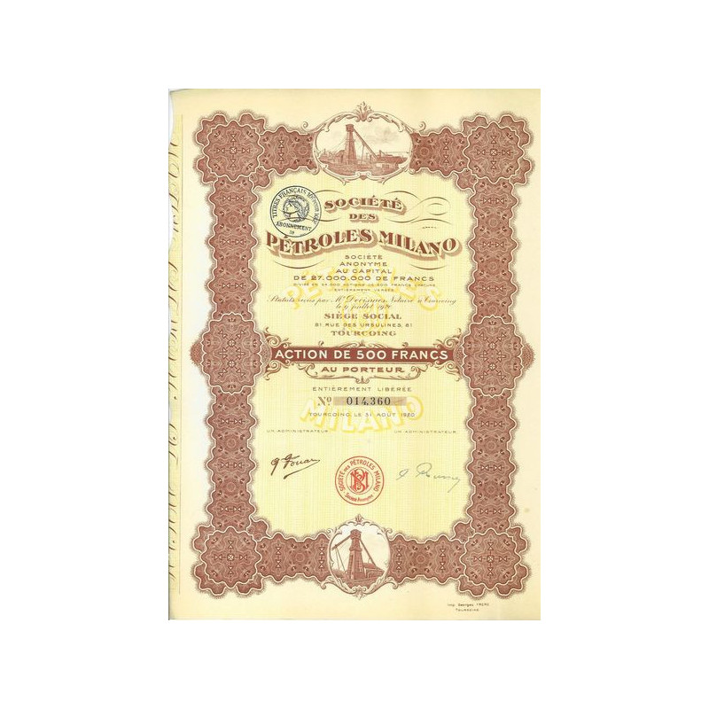 Sté des Pétroles Milano