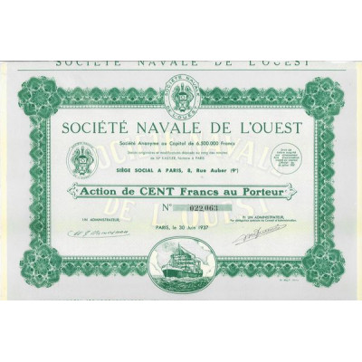 Sté Navale de l'Ouest (Act 1937)