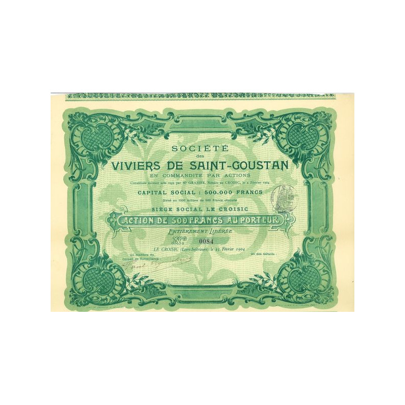 Sté des Viviers de Saint-Goustan