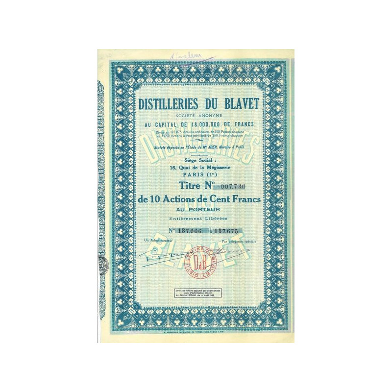 Distillerie du Blavet (10 Act)