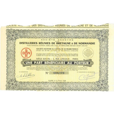 S.A. des Distilleries Réunies de Bretagne & de Normandie (PB)