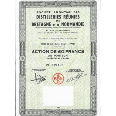 S.A. des Distilleries Réunies de Bretagne & de Normandie (Act)