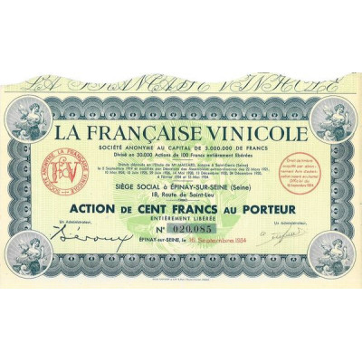 La Française Vinicole (Act 100 F)