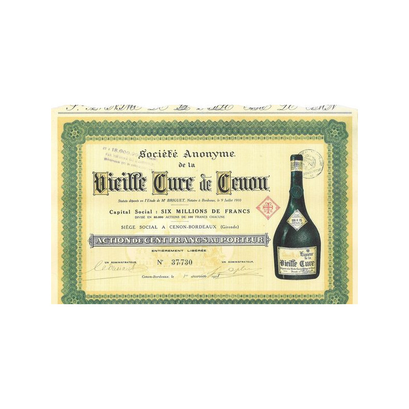 S.A. de la Vieille Cure de Cenon (Act 100 F)