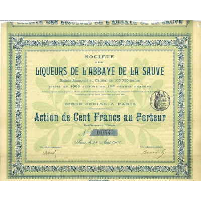 Sté des Liqueurs de l'Abbaye de la Sauve