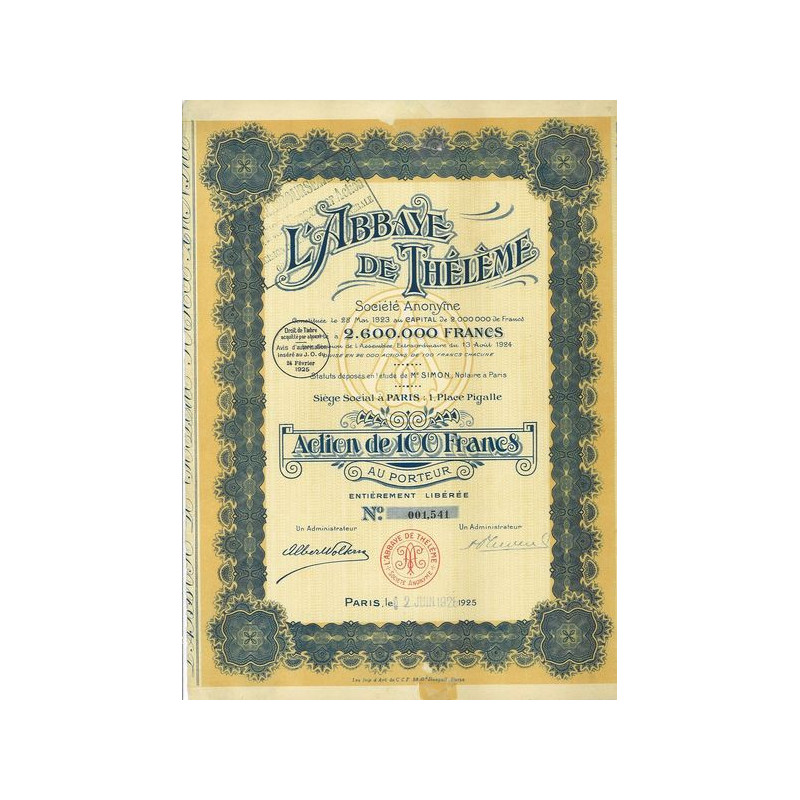 L'Abbaye de Thélème