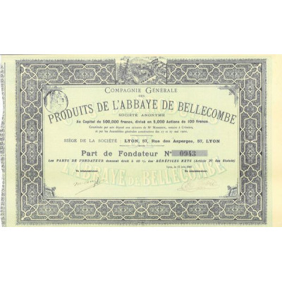 Cie Gale des Produits de l'Abbaye de Bellecombe