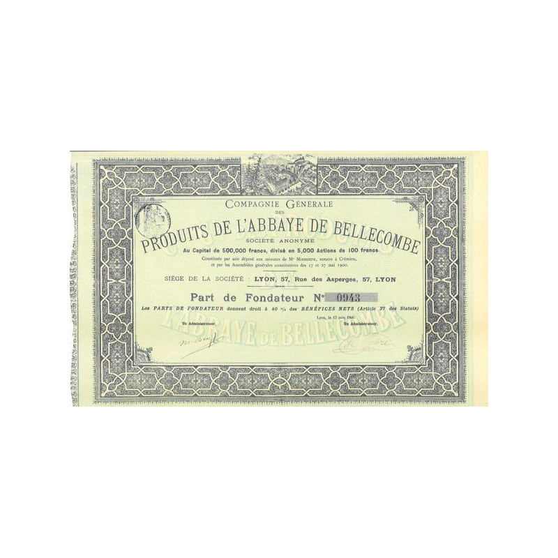 Cie Gale des Produits de l'Abbaye de Bellecombe