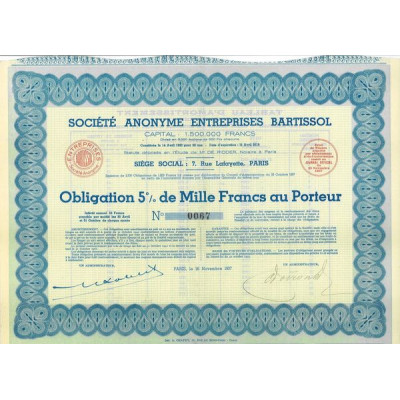 S.A. Entreprises Bartissol