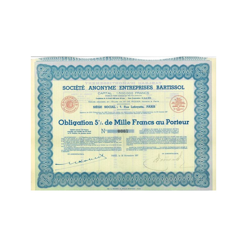 S.A. Entreprises Bartissol